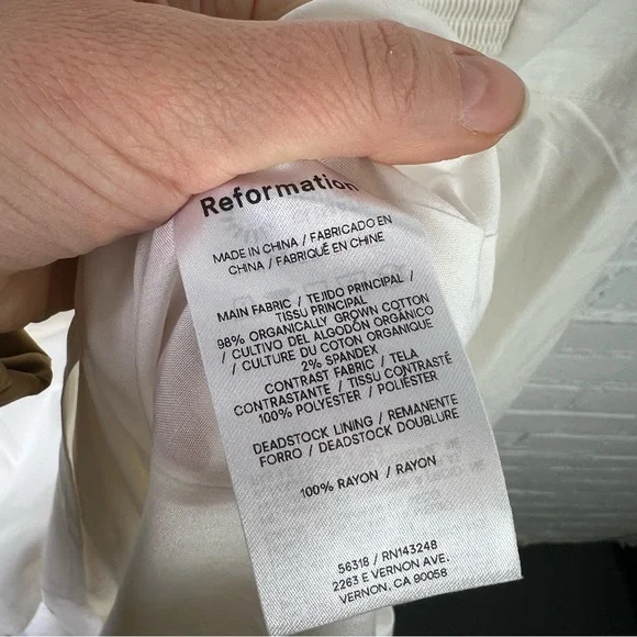 Reformation Astoria White Strapless Midi Dress Dress - Picture 7 of 7